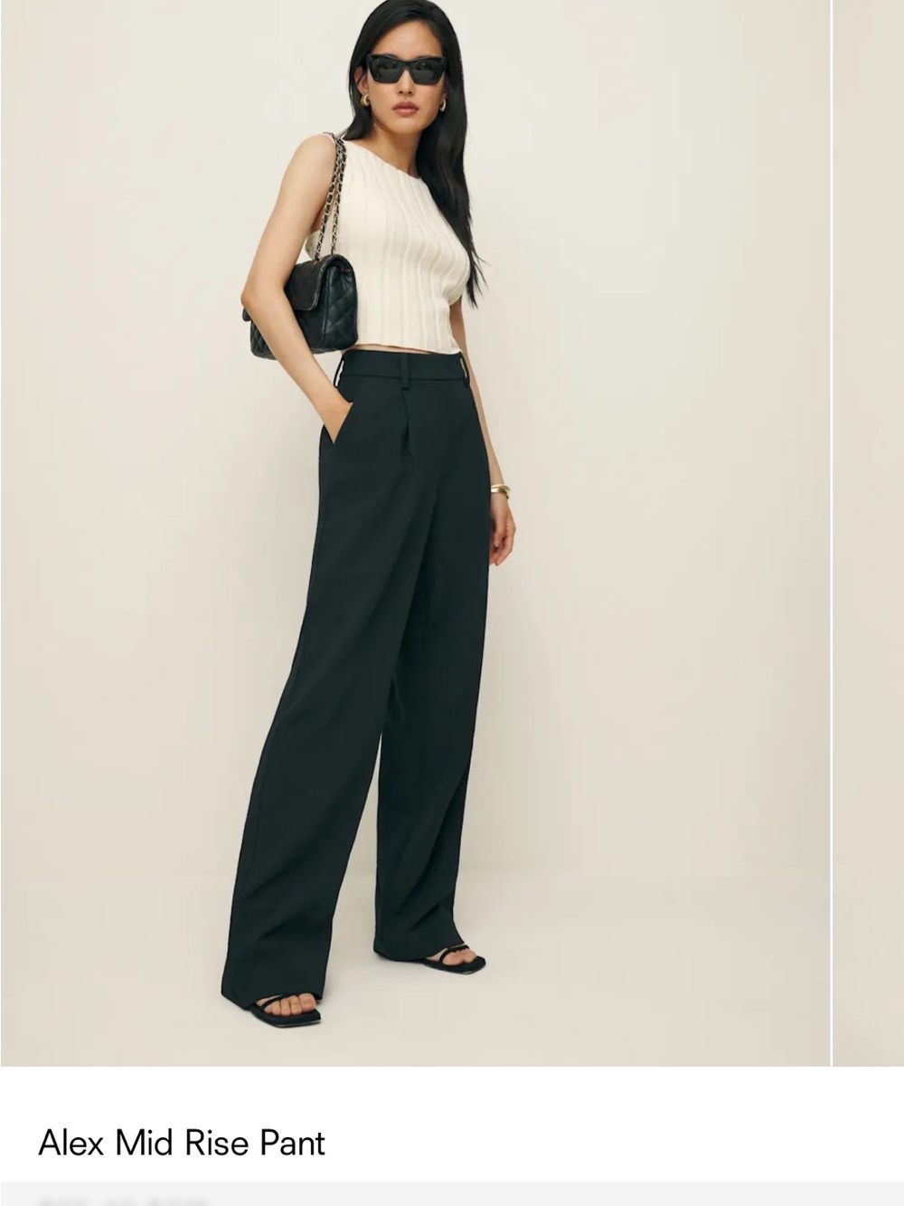 Reformation Alex Mid Rise Pant